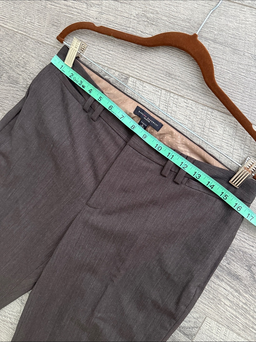 Banana Republic Brown women’s Two-Piece Suit Jacket & Pants Sz 8 Wool blended - Picture 6 of 12